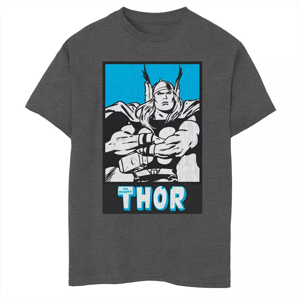 Men's Marvel Comics Retro Thor Tee, Size: Medium, Grey Heather Product Image
