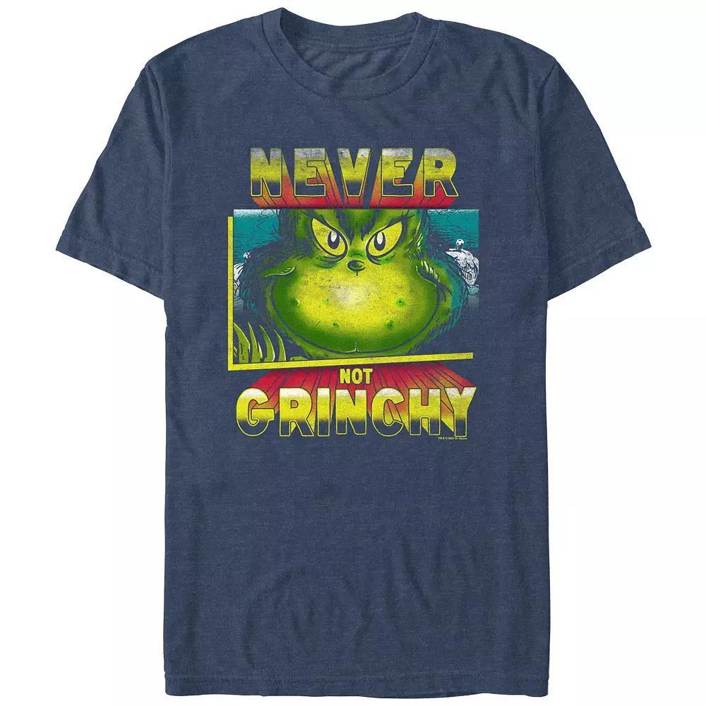 Men's Dr. Seuss Never Not Grinchy Graphic Tee, Size: XXL, Grey Product Image