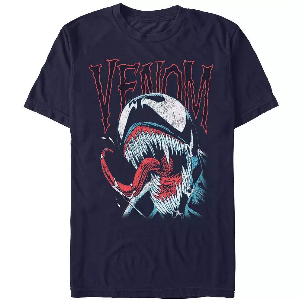 Men's Spider-Man Venom Big Mouth Graphic Tee, Size: XS, Blue Product Image