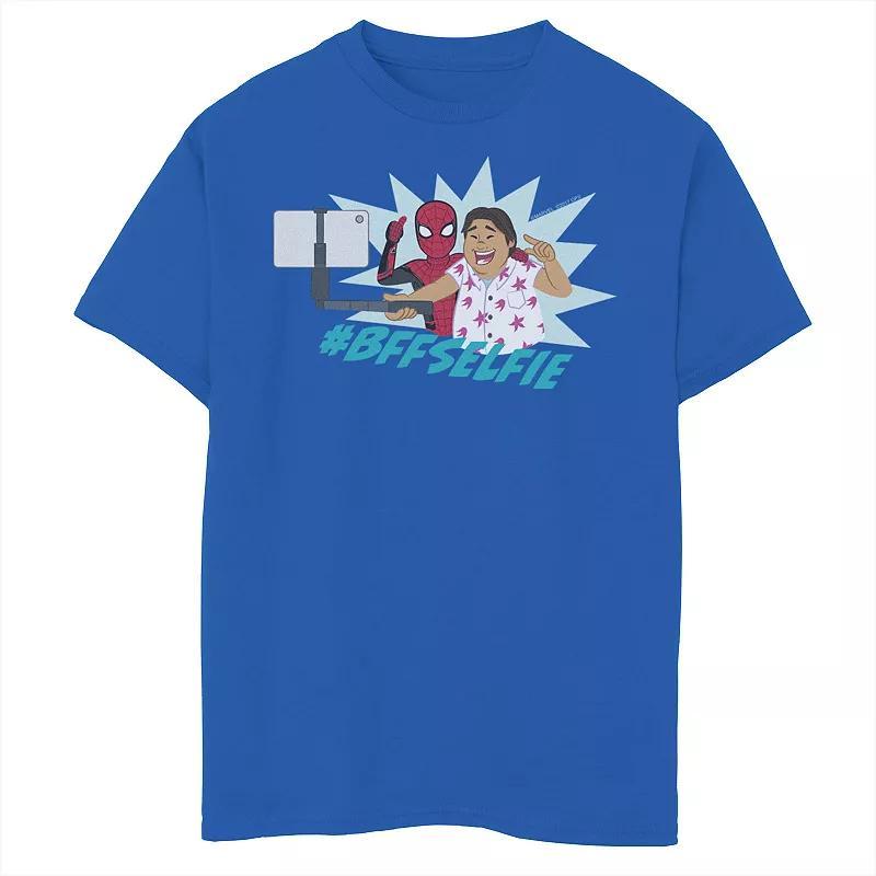 Boys 8-20 Marvel Spider-Man Far From Home #BFFSelfie Portrait Graphic Tee, Boy's, Size: XL, Royal Product Image