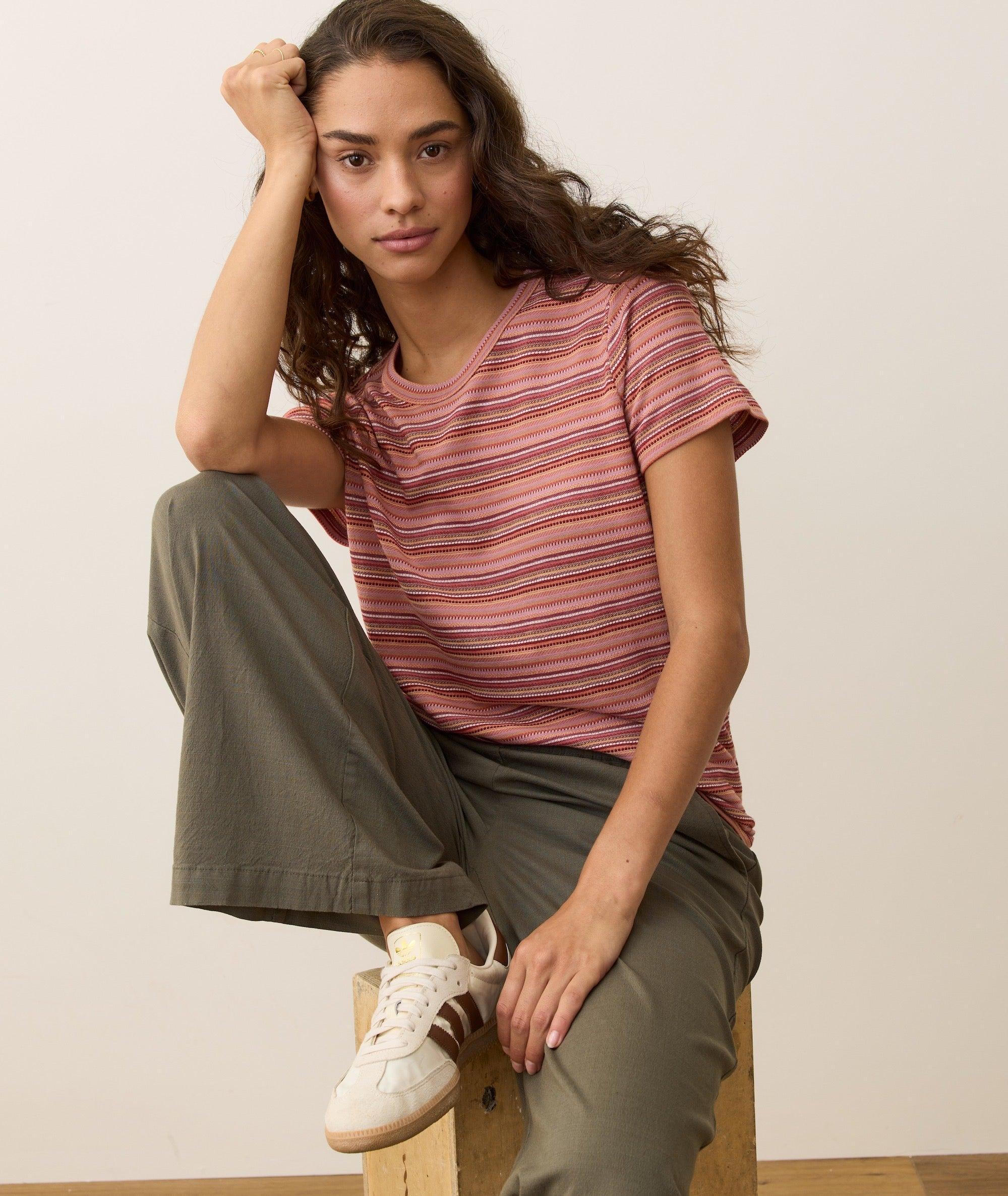 Jacquard Stripe Tee Product Image