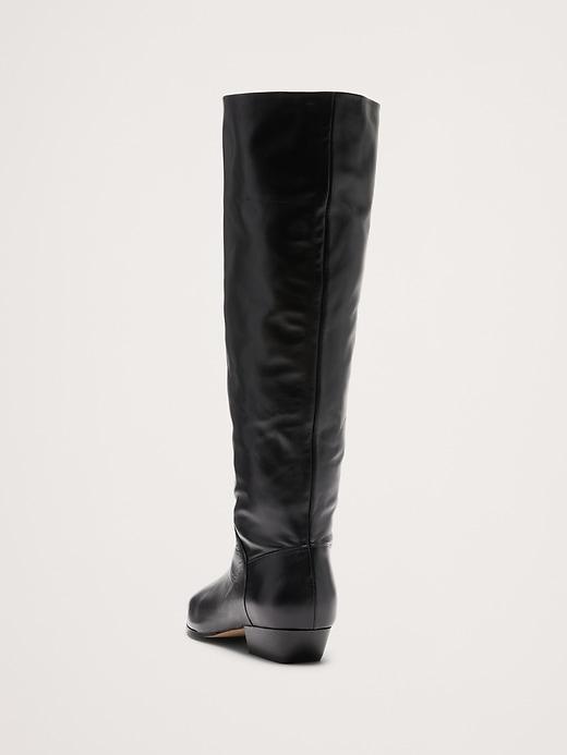 Italian Leather Knee-High Boot Product Image