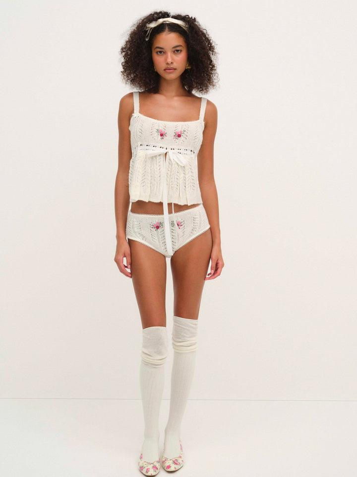 Nathalie Cheeky Panty — Ivory Product Image