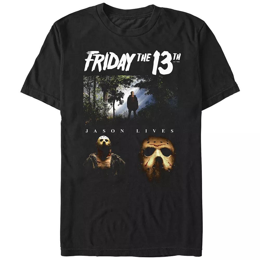 Men's Friday The 13th Jason Lives Graphic Tee, Size: Large, Black Product Image