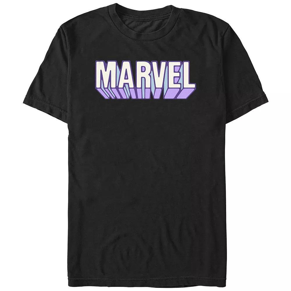 Juniors' Marvel Logo Boyfriend Graphic Tee, Women's, Size: XL, Black Product Image