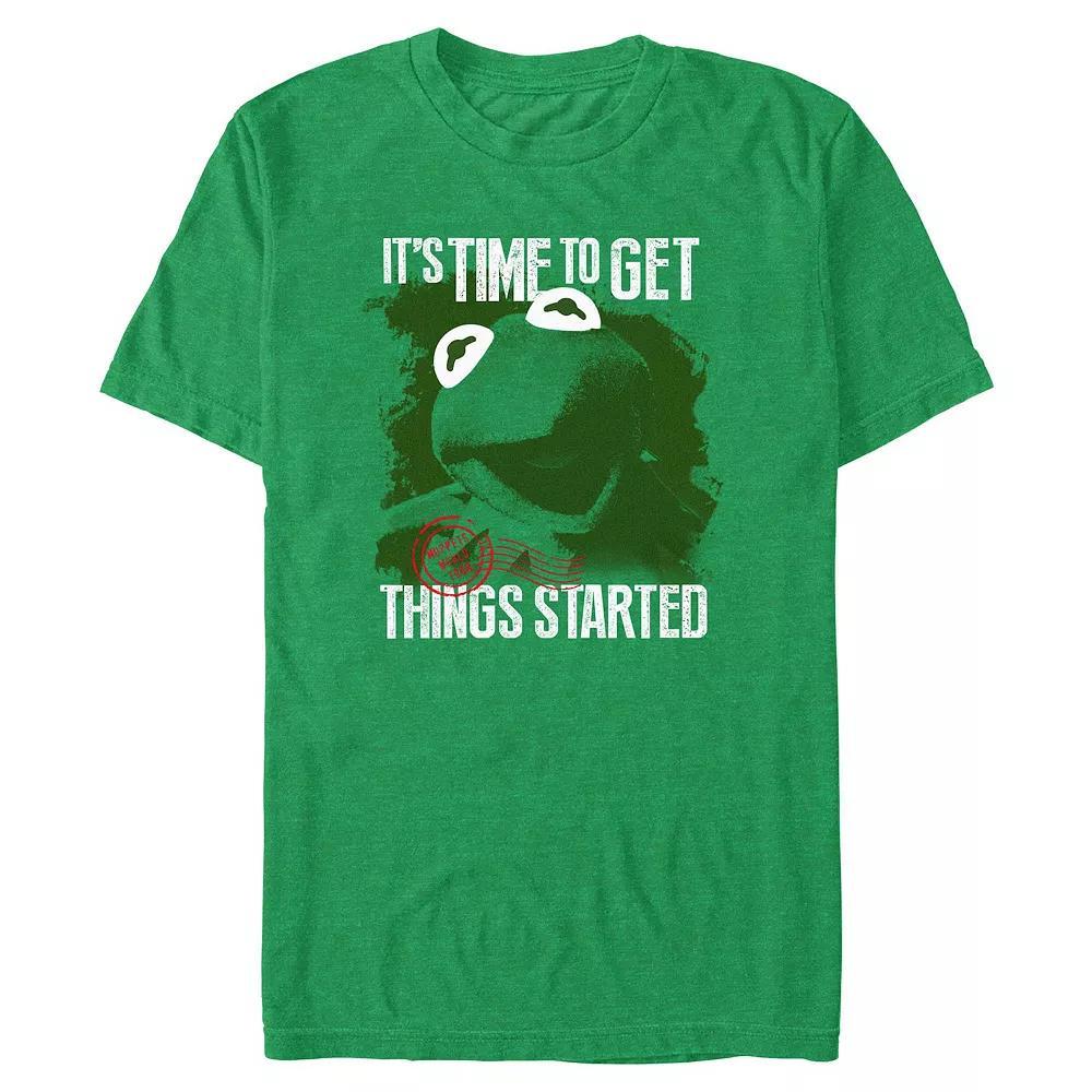 Big & Tall Kermit Time To Get Things Started Graphic Tee, Men's, Size: XL Tall, Kelly Grey Product Image