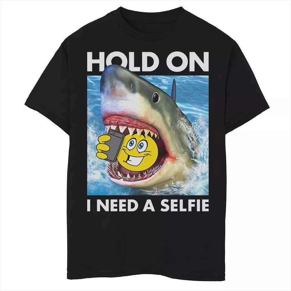 Boys 8-20 Fifth Sun Jawsome Selfie Meme Graphic Tee, Boy's, Size: Small, Black Product Image