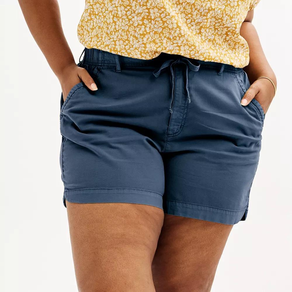 Plus Size Sonoma Goods For Life® Utility Shorts, Women's, Size: 4XL, Manolo Green Product Image