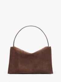 LARGE LOAFER BAG - SUEDE SHOULDER BAG in brown | JW Anderson US  Product Image