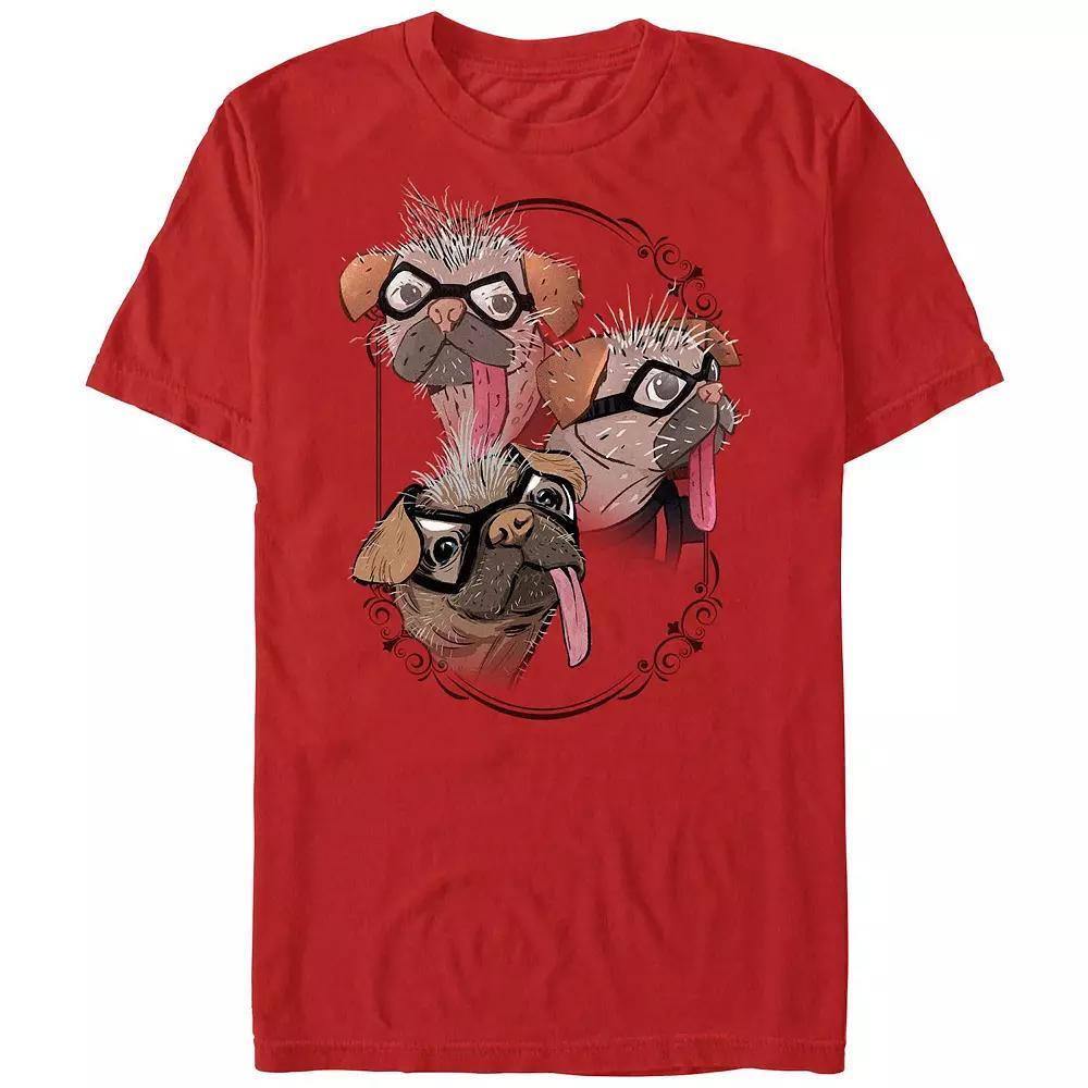 Men's Deadpool And Wolverine Dogpool Three Faces Graphic Tee, Size: Medium, Red Product Image