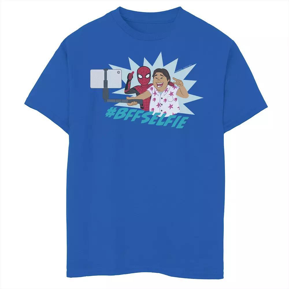 Boys 8-20 Marvel Spider-Man Far From Home #BFFSelfie Portrait Graphic Tee, Boy's, Size: XL, Royal Product Image