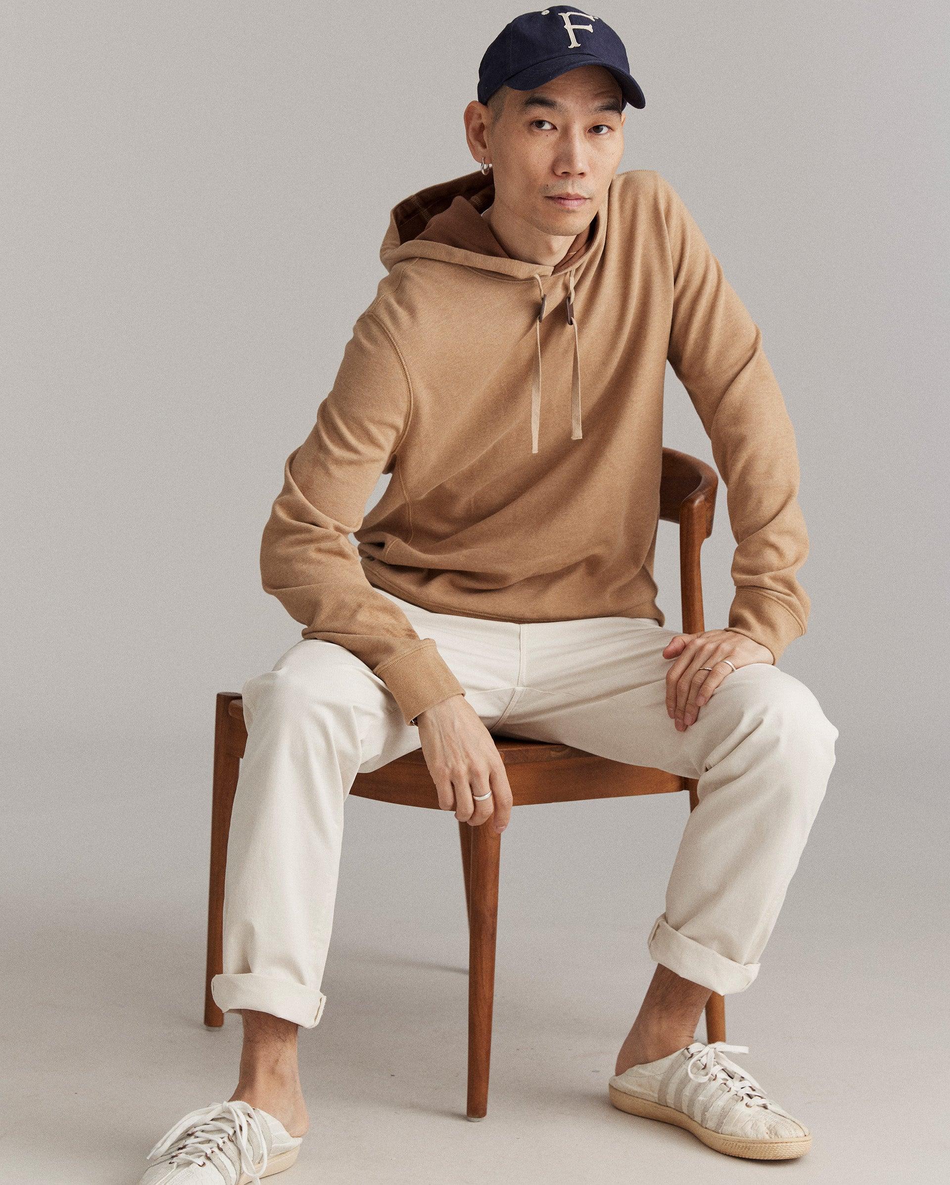 Rib Hoodie Pullover -  Product Image