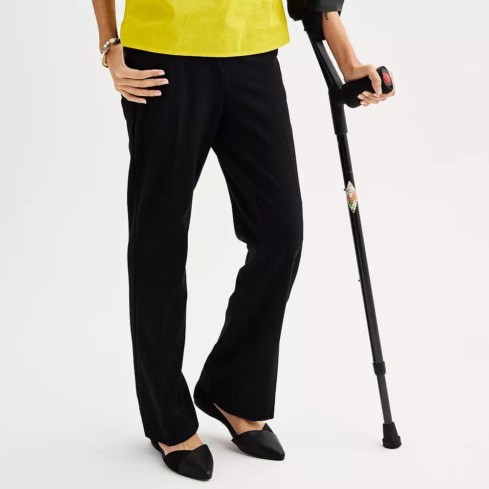 Women's Nine West Adaptive Barely Boot Pants, Size: 16, Mineral Black Product Image
