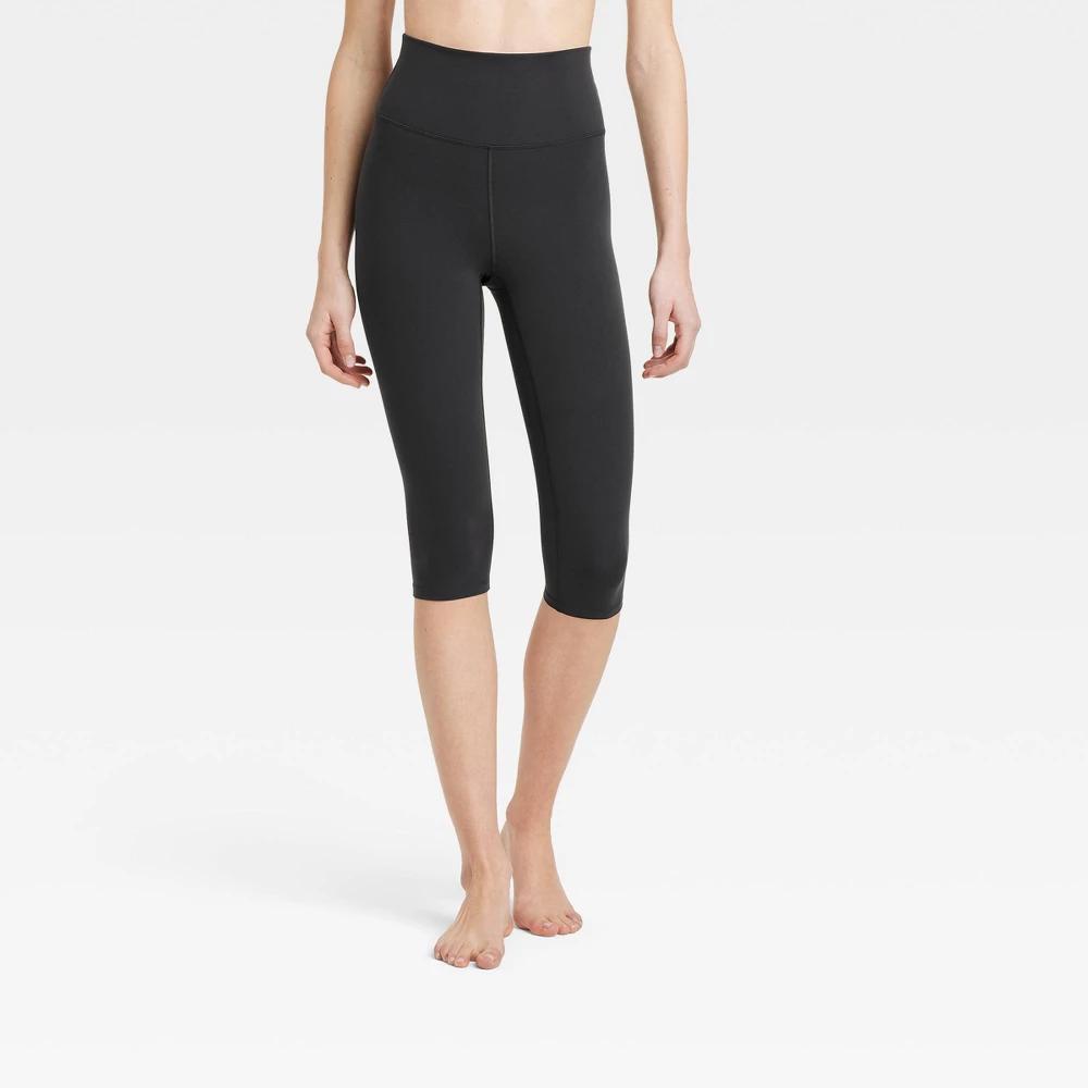 Womens Everyday Soft Ultra High-Rise Core Capri Leggings - All In Motion Black S: Moisture Wicking, Quick Dry, UPF 50+ Product Image