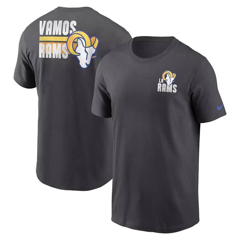 Men's Nike Navy Denver Broncos Blitz Essential T-Shirt, Size: Large, Blue Product Image