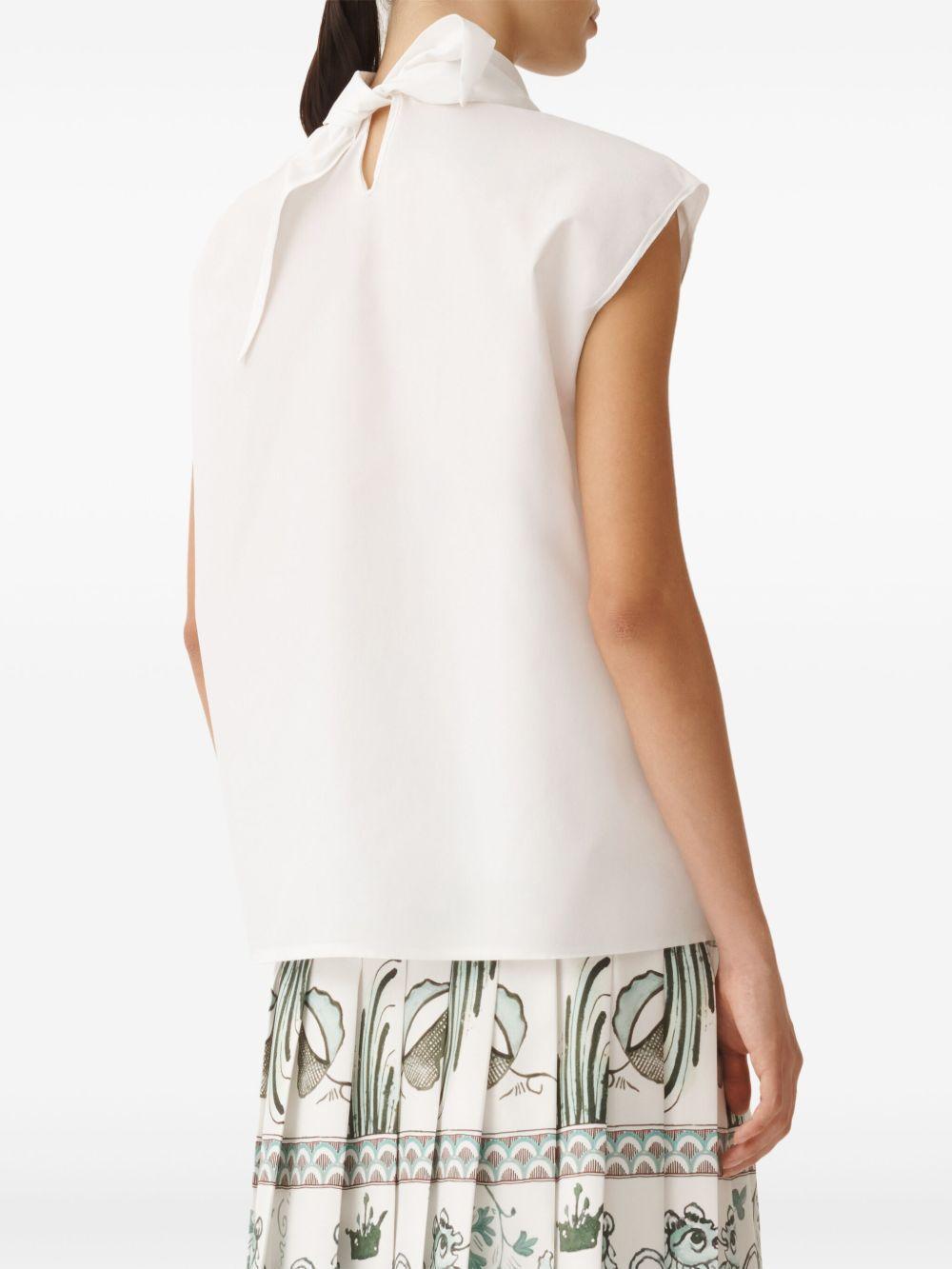FABIANA FILIPPI Cotton Tank Top In White Product Image