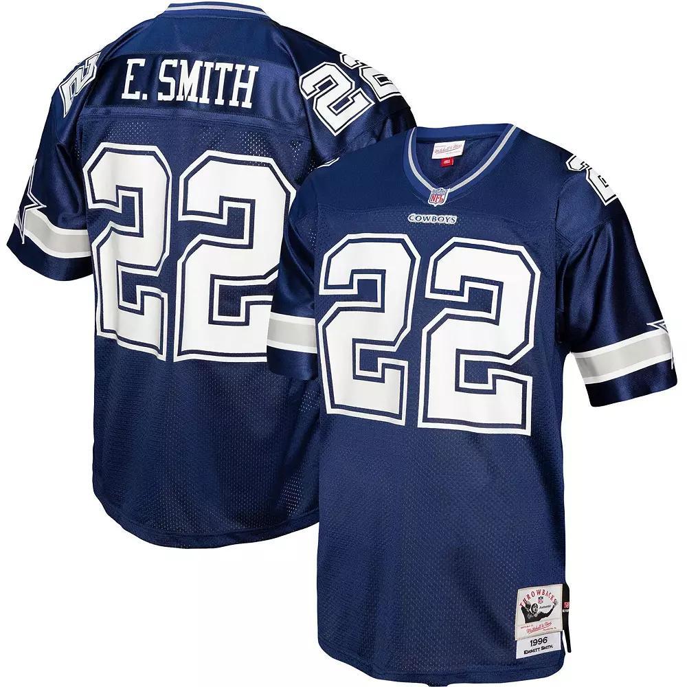 Men's Mitchell & Ness Emmitt Smith Navy Dallas Cowboys Legacy Replica Jersey, Size: Small, Blue Product Image