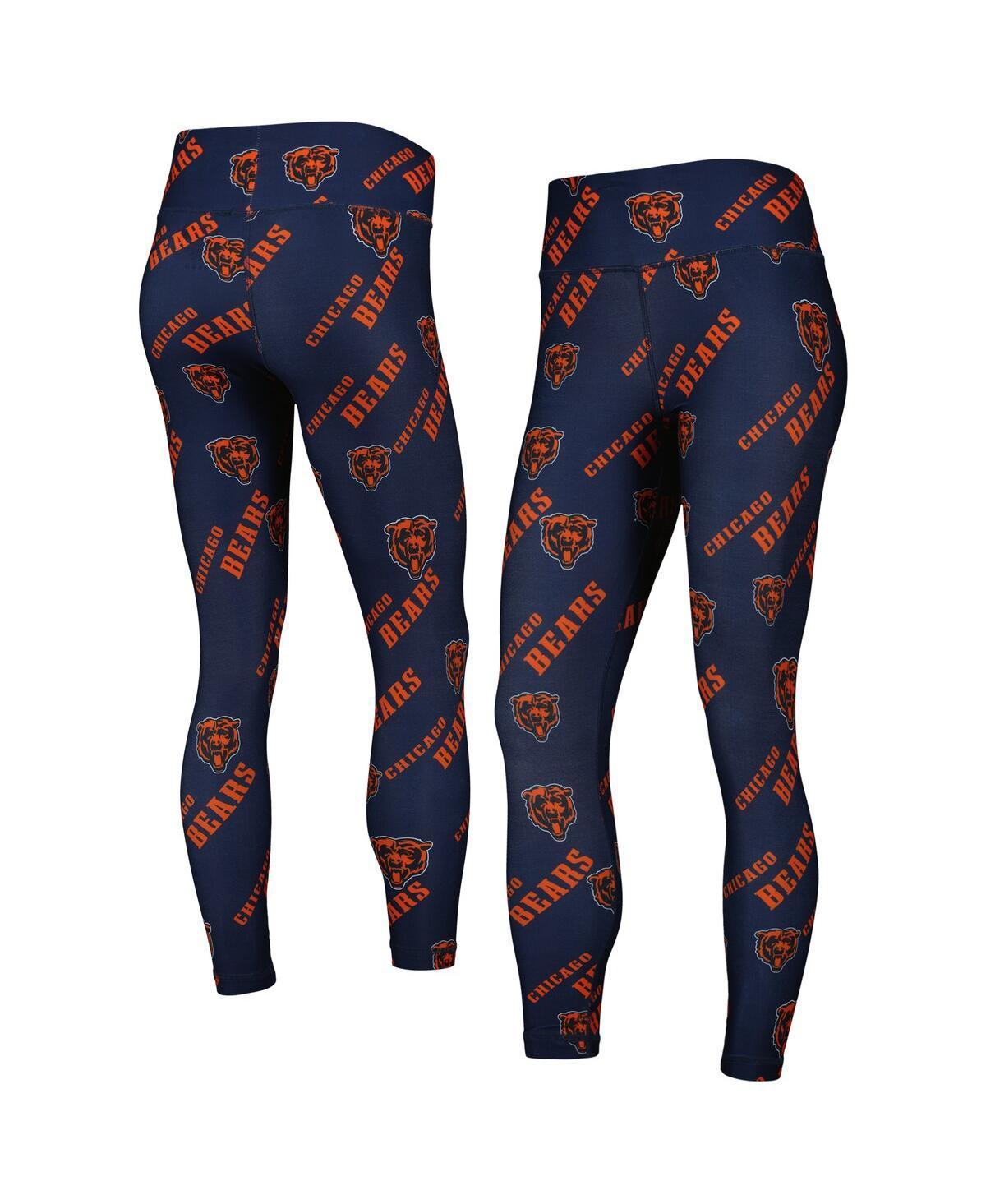 Women's Concepts Sport Navy Chicago Bears Breakthrough Allover Print Lounge Leggings, Size: Medium, Blue Product Image