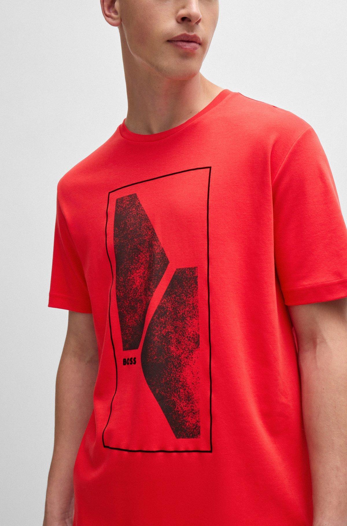 Interlock-cotton regular-fit T-shirt with seasonal artwork Product Image