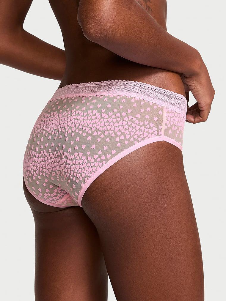 Logo Flocked Hearts Hiphugger Panty Product Image