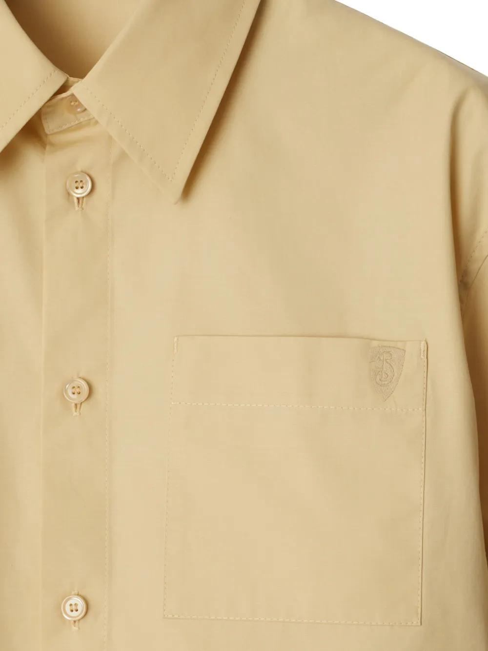 cropped cotton shirt  Product Image