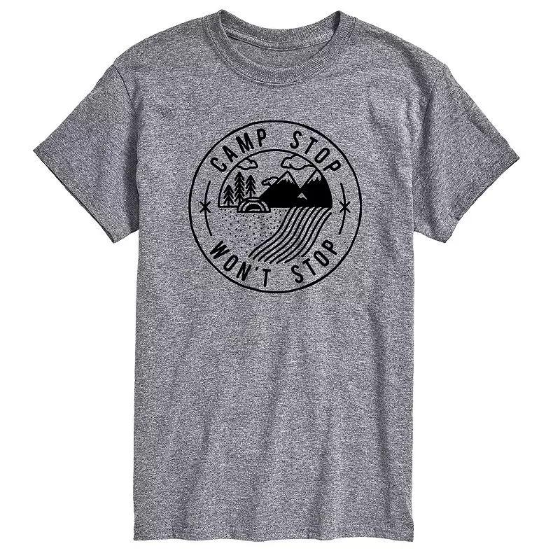 Mens Camp Stop Wont Stop Tee Athletic Grey Product Image