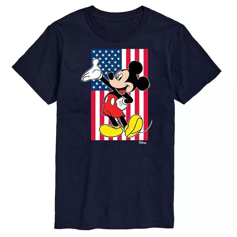 Disney's Mickey Mouse Men's Flag Graphic Tee, Size: Large, Black Product Image