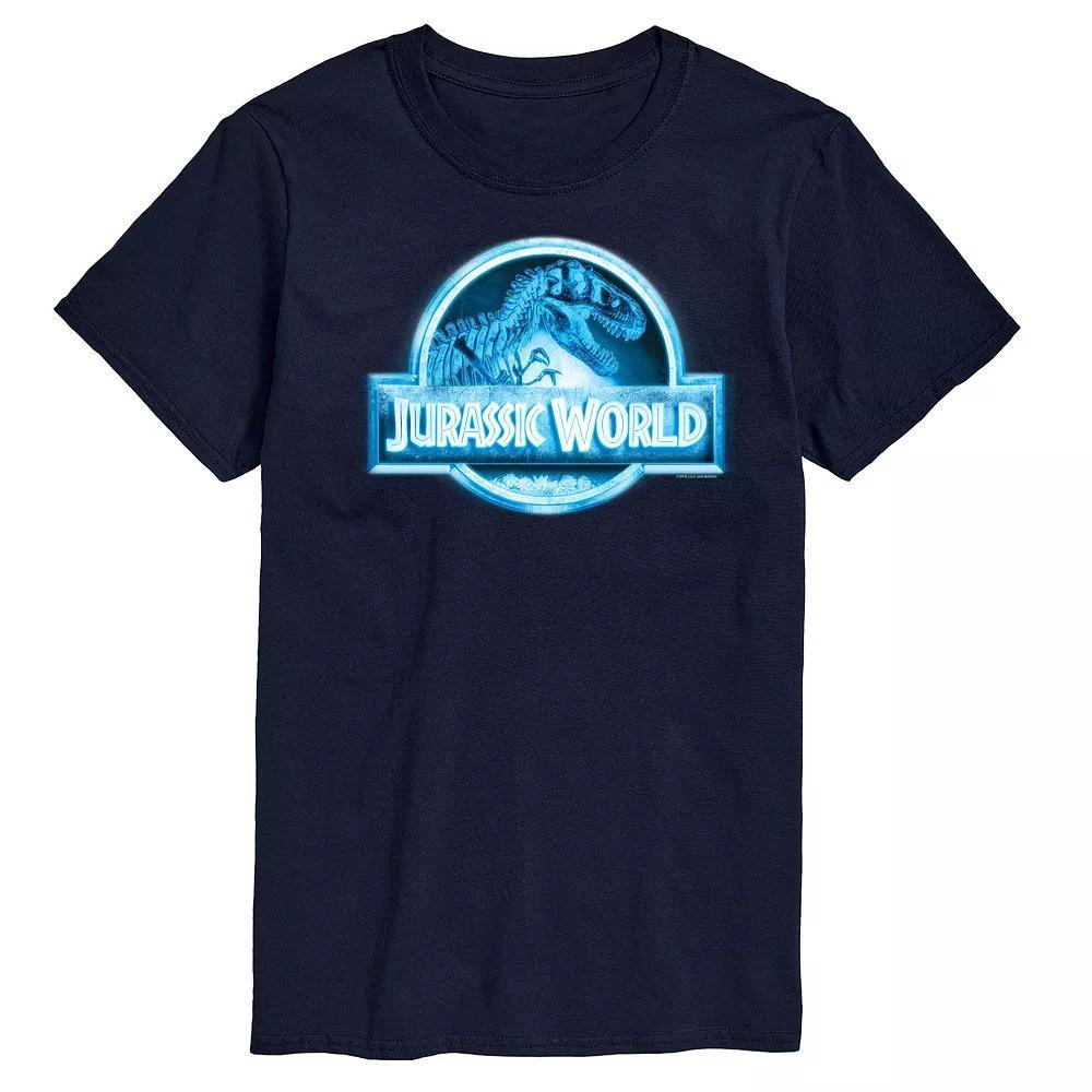 Big & Tall Jurassic World Logo Graphic Tee, Mens Blue Product Image