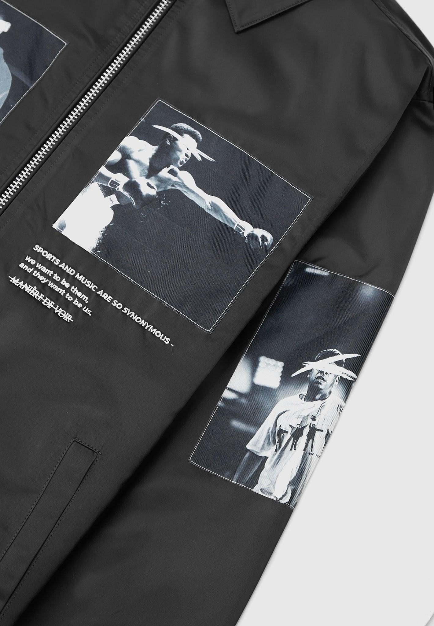 Satin Icon Jacket - Black Male Product Image