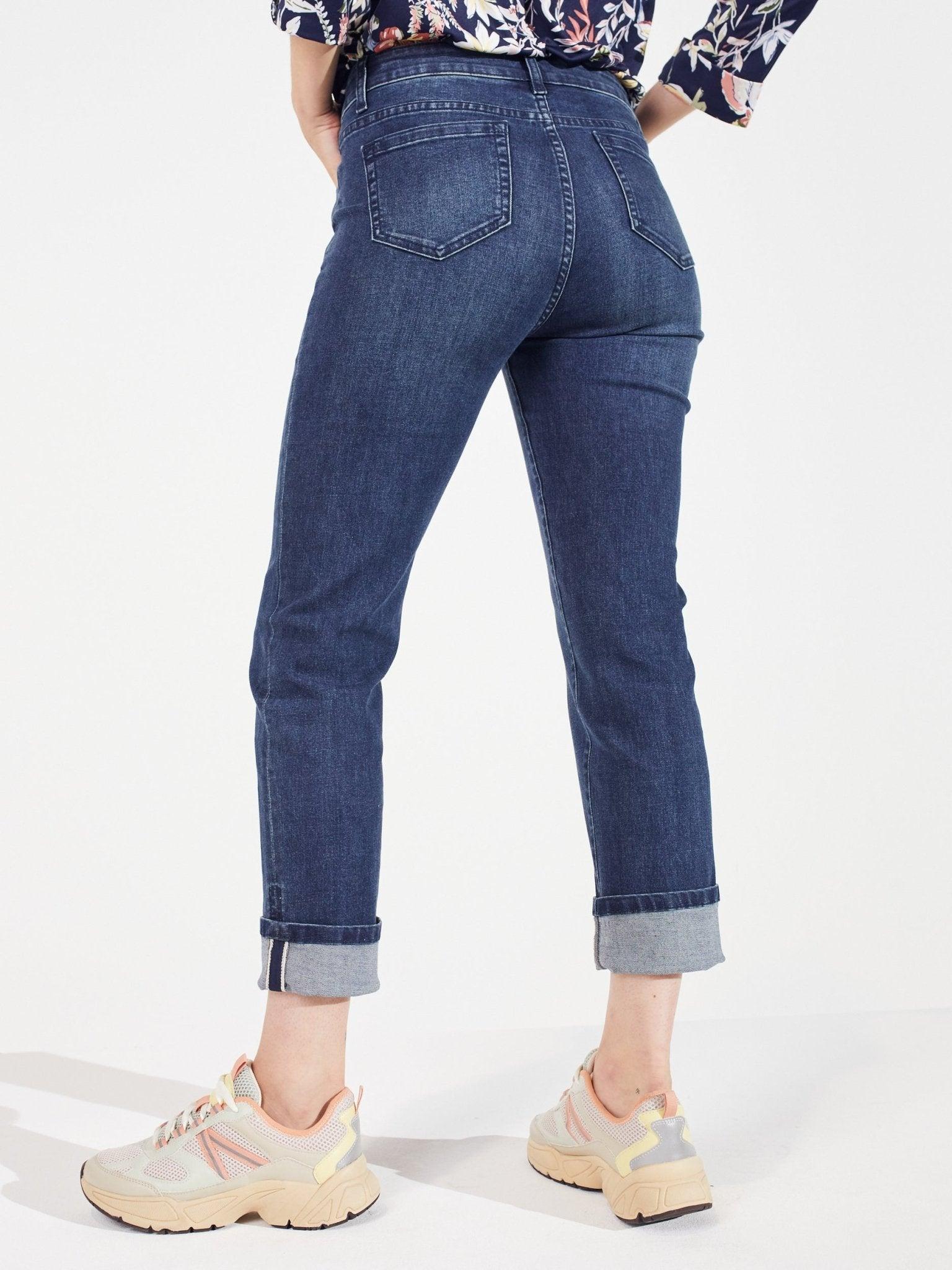 Signature Girlfriend 5 Pocket Jeans With Selvedge Cuff Female Product Image
