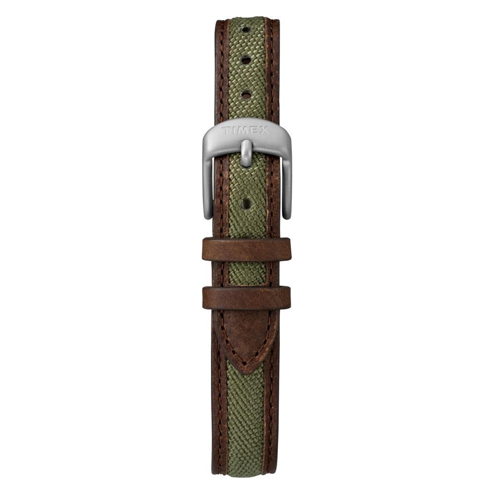 Women's Timex Indiglo Expedition Field Watch with Nylon/Leather Strap GreenTW4B12000JT Product Image