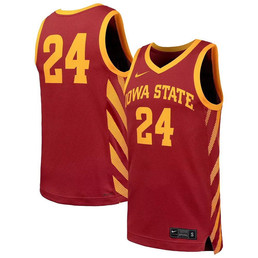 Men's Nike  Cardinal Iowa State Cyclones  Replica Basketball Jersey, Size: 2XL, Red Product Image