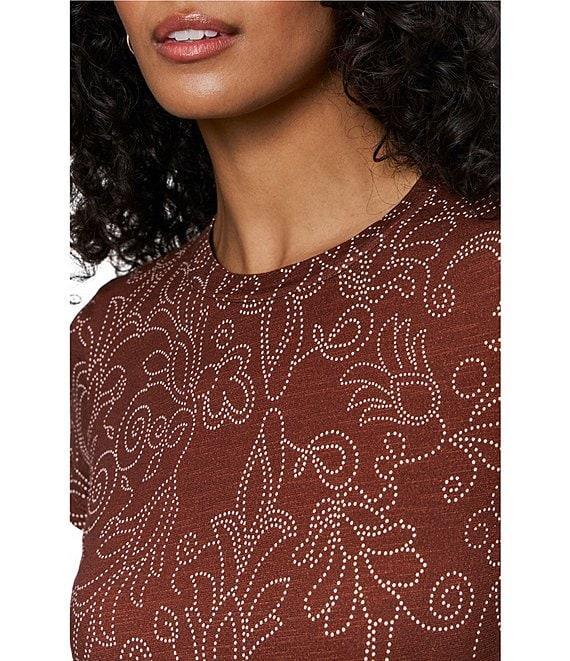 Sanctuary The Perfect Tee Aura Crew Neck Short Sleeve Top Product Image