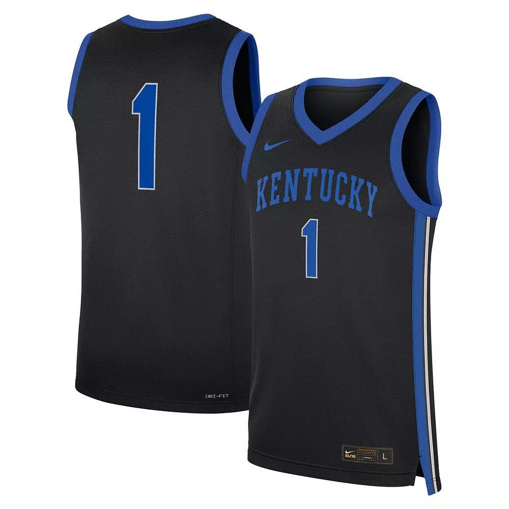 Men's Nike #1 Black Kentucky Wildcats Alternate Replica Jersey, Size: XL Product Image
