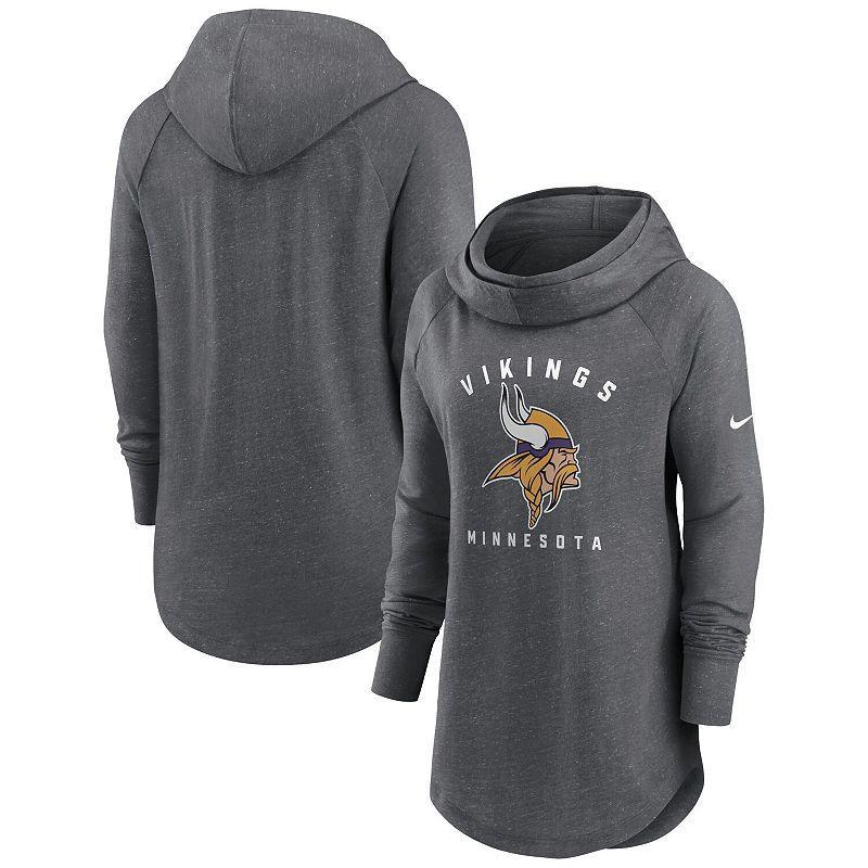 Womens Nike Cleveland s Minimal Statement Lightweight Raglan Funnel Neck Pullover Hoodie Product Image