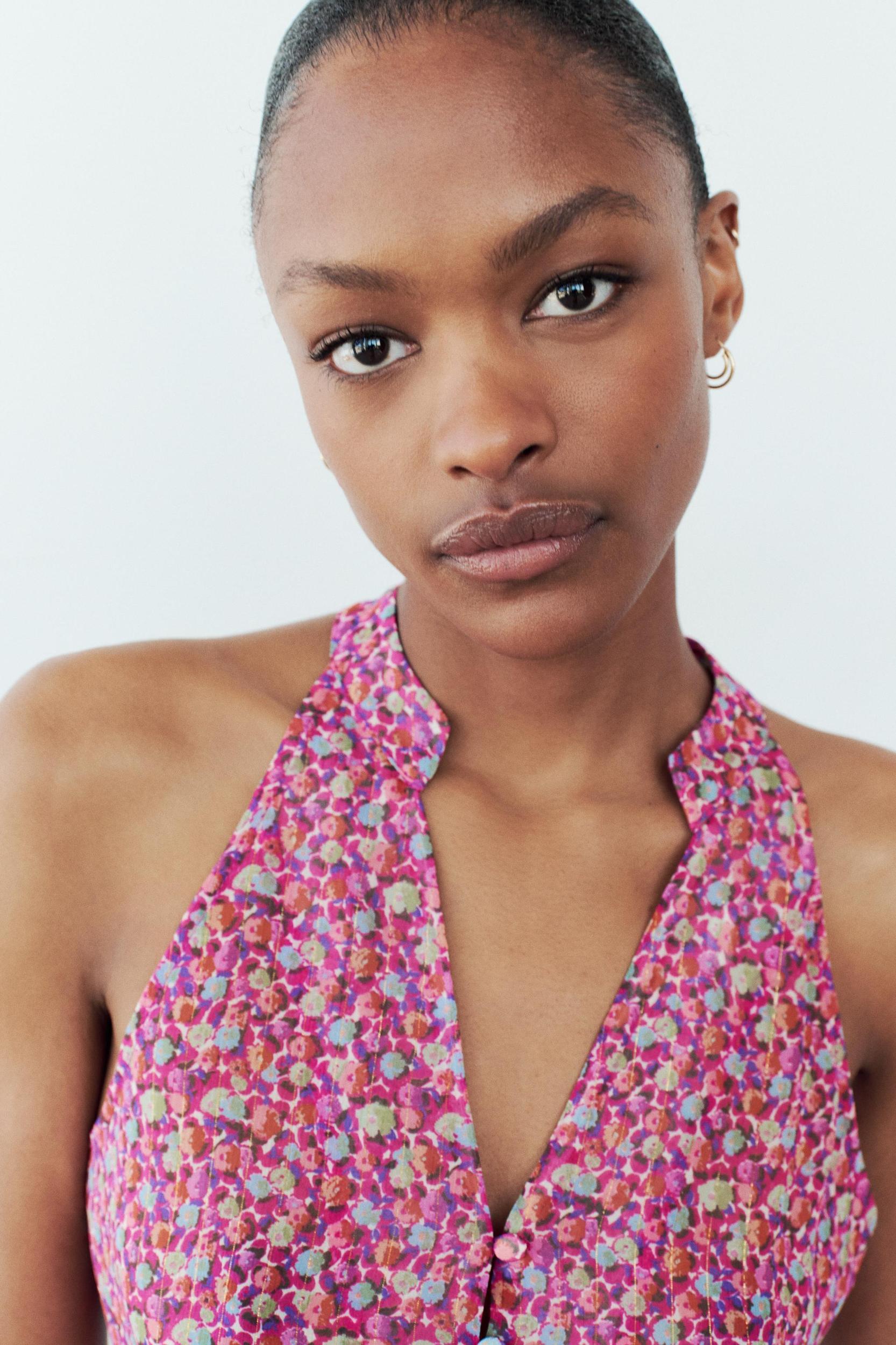 FLORAL PRINT MINI DRESS Product Image