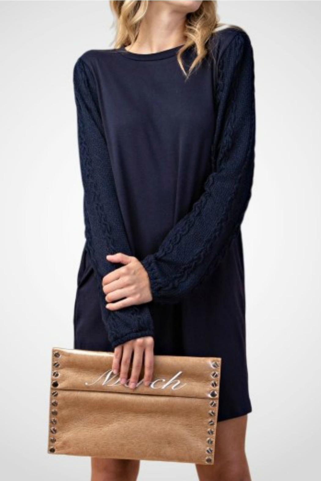 Knit Sweater Sleeve Dress Product Image