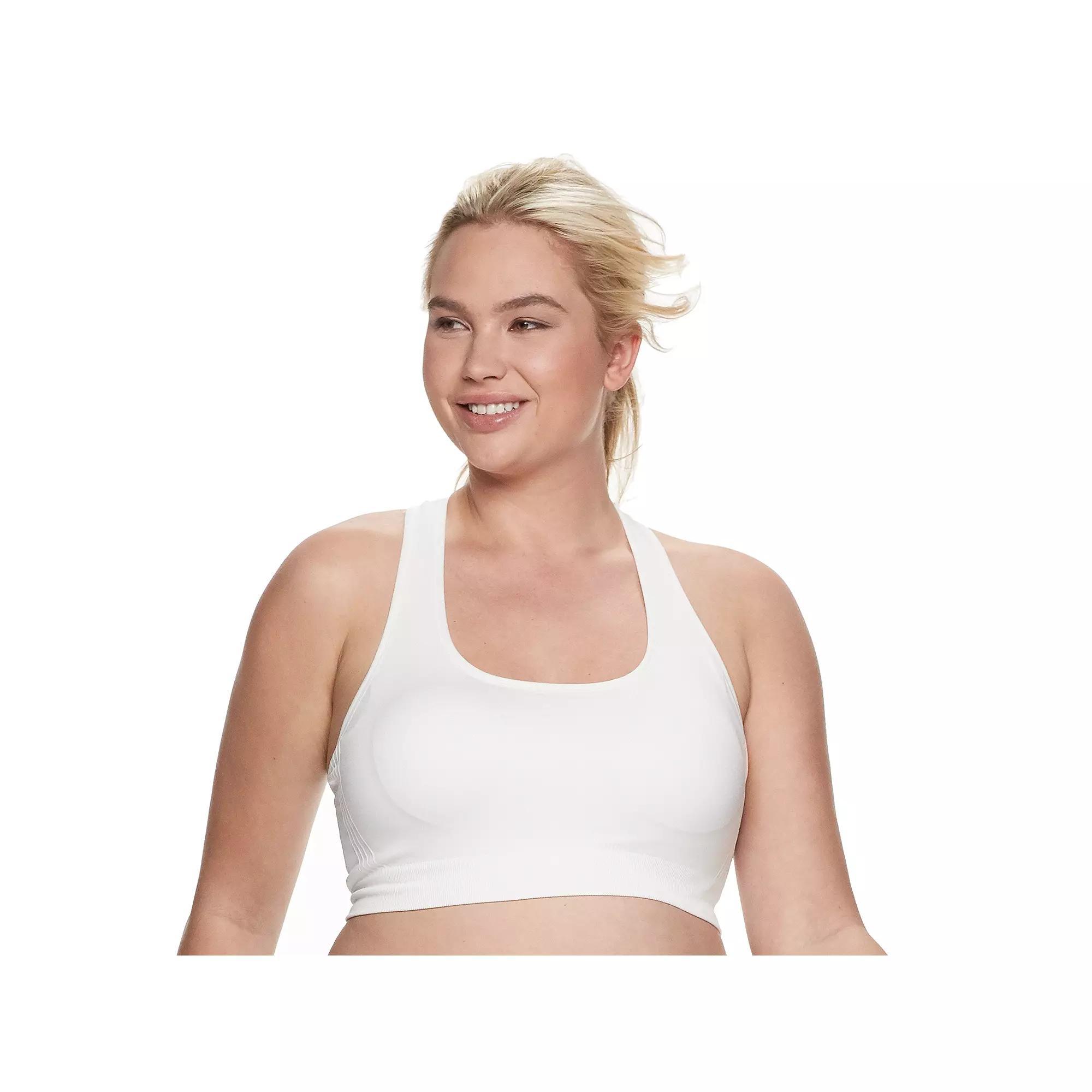 Plus Size Tek Gear® Seamless Low-Impact Sports Bra, Women's, Size: 1XL, Surely Red Product Image