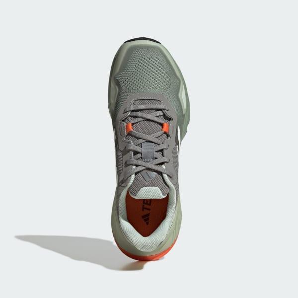 adidas Terrex Soulstride Trail Running Shoes Silver Green 5.5 Womens Product Image