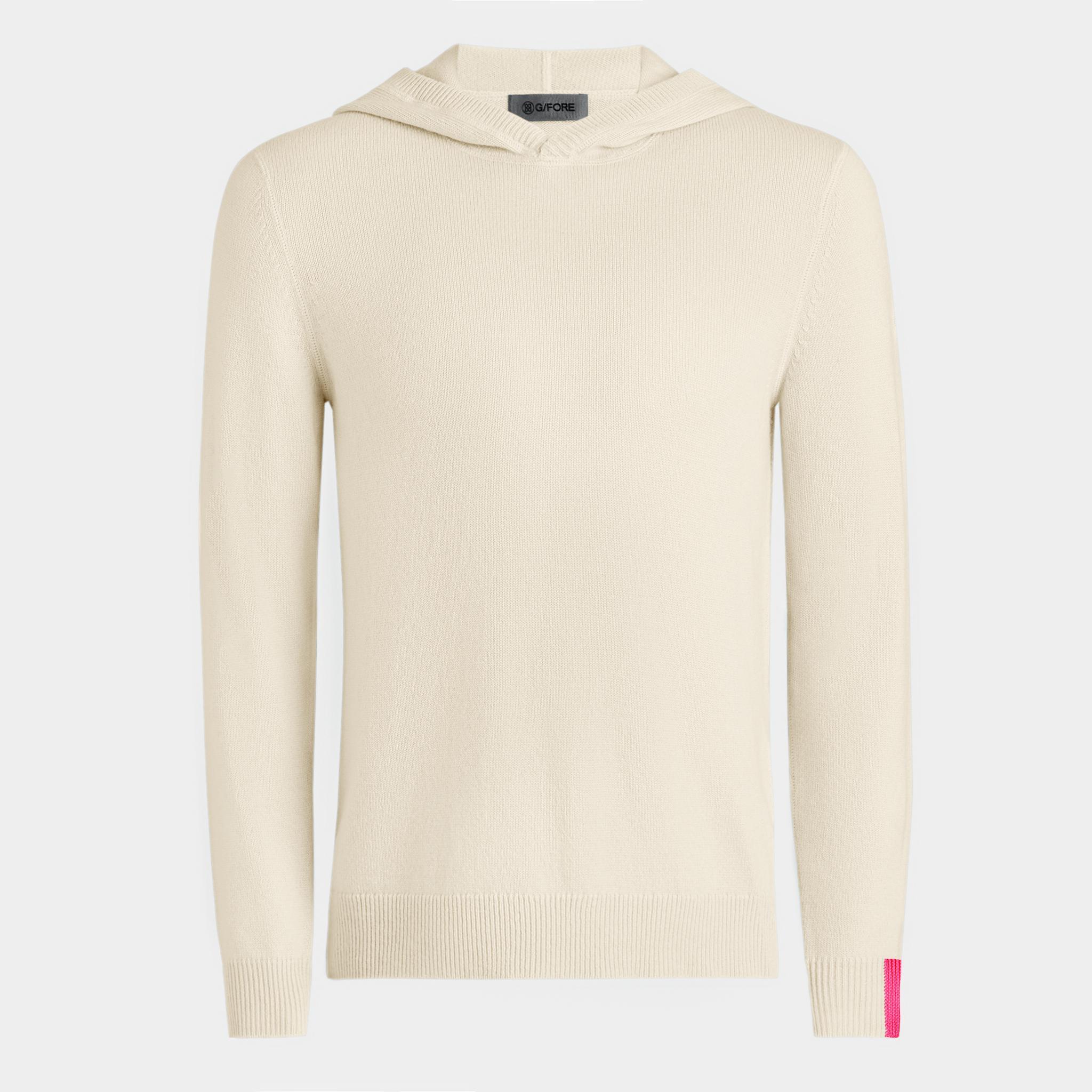 WASHABLE CASHMERE HOODED SWEATER Product Image