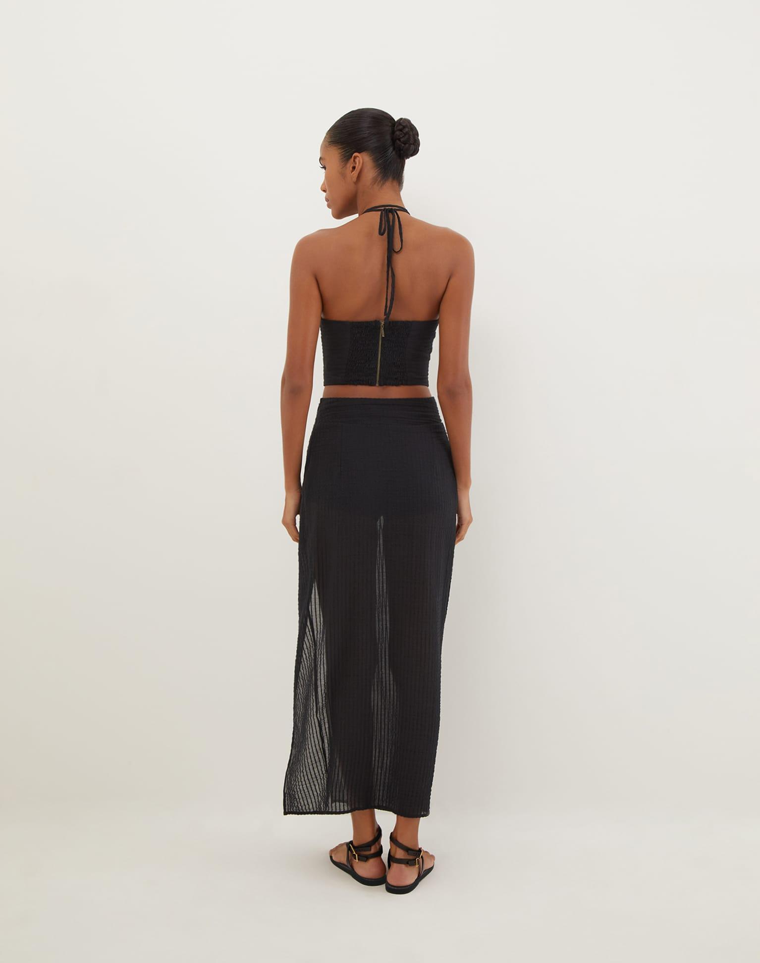 Coco Detail Top - Black Product Image