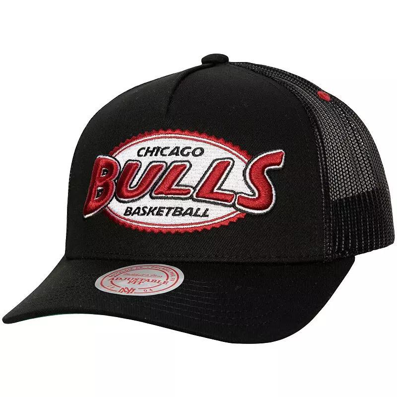 Mens Mitchell & Ness Chicago Bulls Team Seal Trucker Snapback Hat Product Image