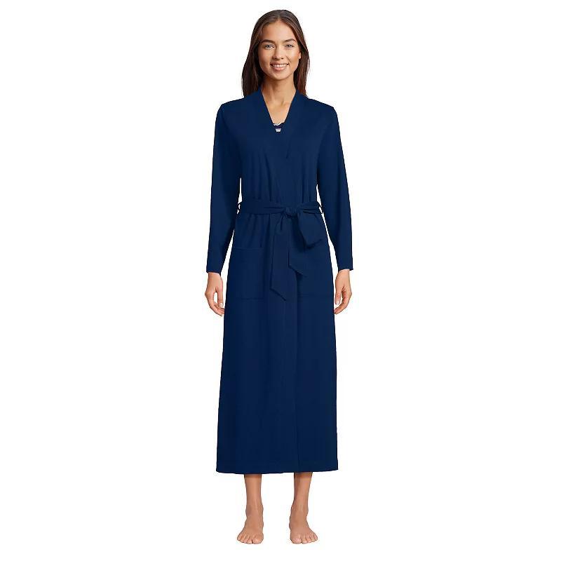 Petite Lands End Cotton Wrap Robe, Womens Product Image