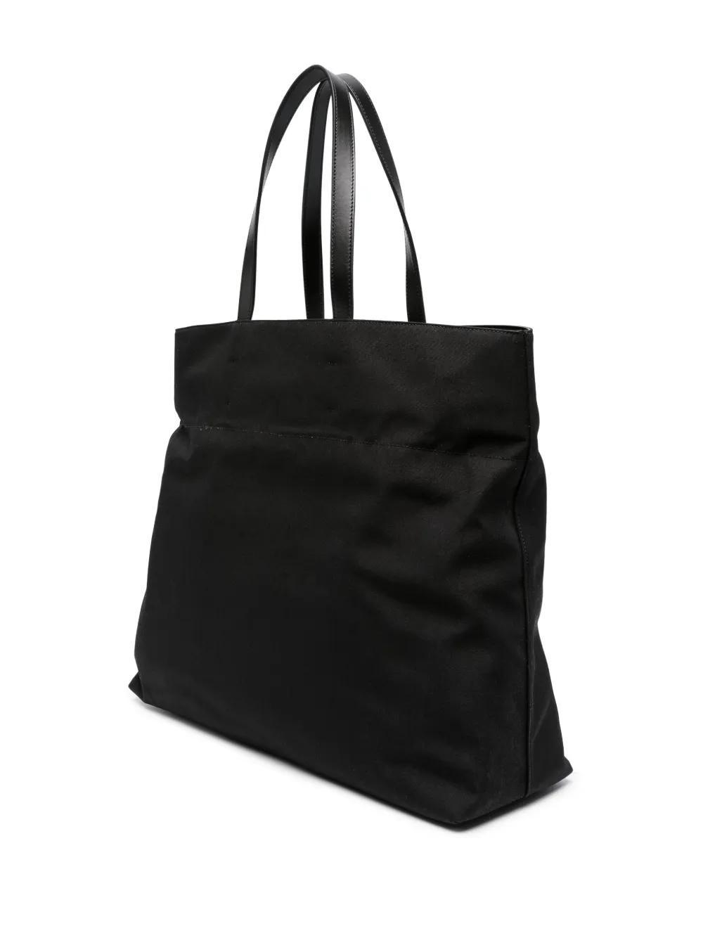 Track logo-print cotton tote bag Product Image