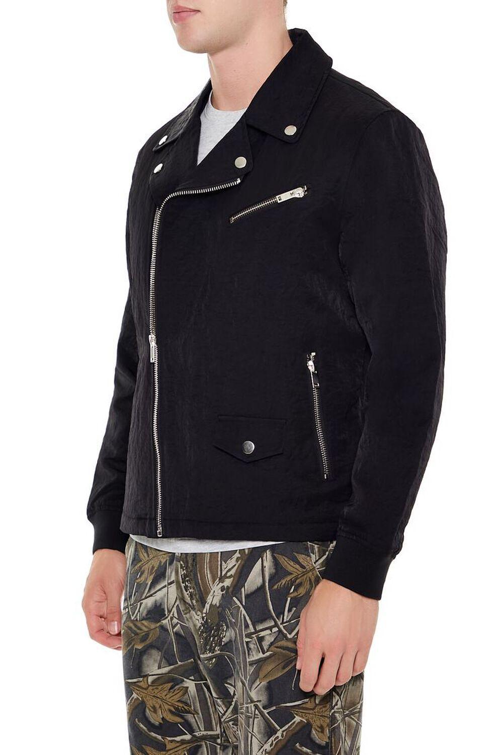 Studded Notched Moto Jacket | Forever 21 Product Image