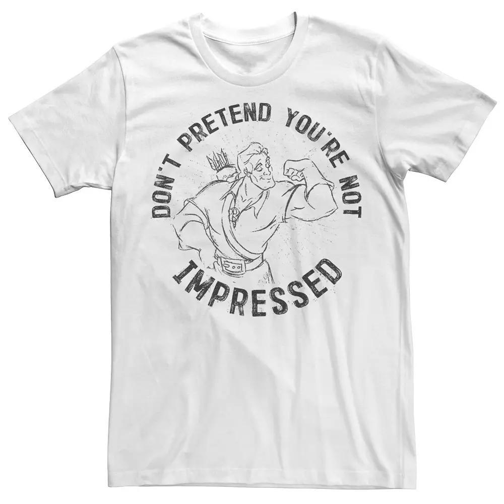 Disney's Beauty & The Beast Gaston Men's Muscles Tee, Size: XL, White Product Image