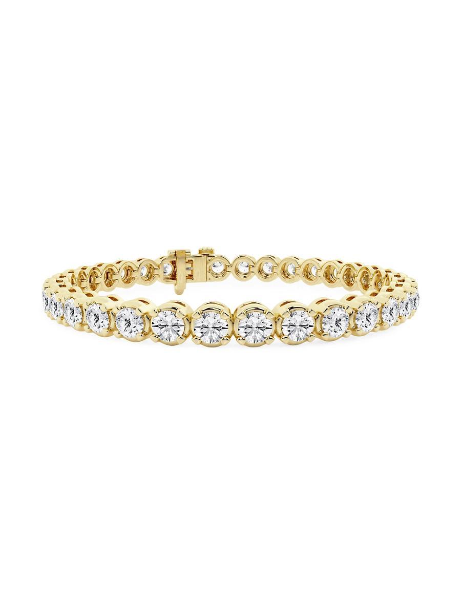 Womens 14K White Gold & Round Lab-Grown Diamond 4-Prong Tennis Bracelet/2.00-15.00 TCW Product Image