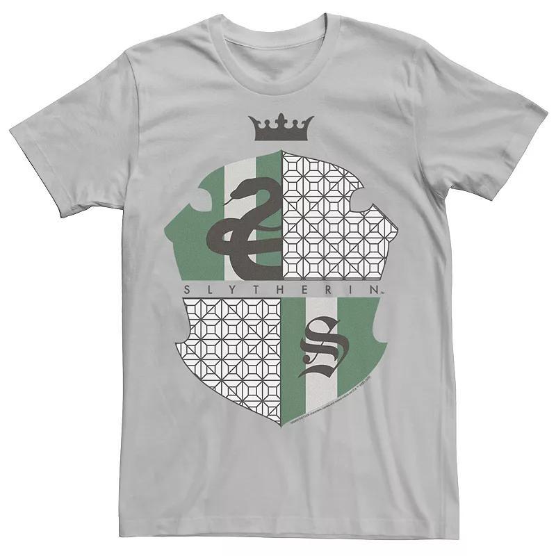Men's Deathly Hallows 2 Slytherin Shield Tee, Size: XXL, Silver Product Image