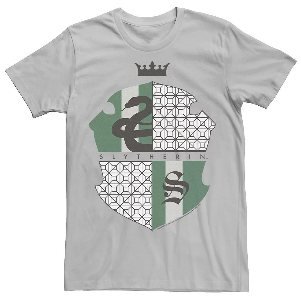 Men's Deathly Hallows 2 Slytherin Shield Tee, Size: XXL, Silver Product Image