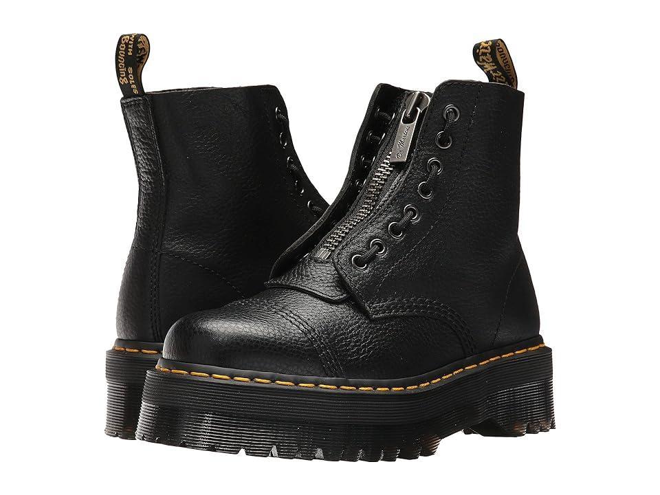Dr Martens Sinclair flatform zip tumbled leather boots Product Image
